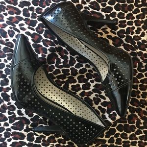 Perforated pointed heels
